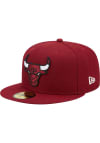 Main image for New Era Chicago Bulls Mens Red 2022 NBA City Edition 59FIFTY Fitted Hat