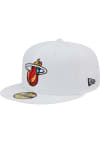 Main image for New Era Miami Heat Mens White 2022 NBA City Edition 59FIFTY Fitted Hat