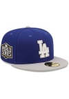 Main image for New Era Los Angeles Dodgers Mens Blue Letterman 59FIFTY Fitted Hat