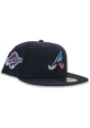 Main image for New Era Atlanta Braves Mens Blue Polarlights 59FIFTY Fitted Hat