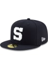 Main image for New Era Penn State Nittany Lions Mens Navy Blue S Logo 59FIFTY Fitted Hat