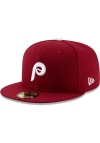 Main image for New Era Philadelphia Phillies Maroon JR AC Alt 2 59FIFTY Youth Fitted Hat