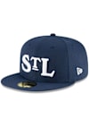Main image for New Era St Louis Stars Mens Navy Blue 2022 Turn Back The Clock 59FIFTY Fitted Hat