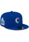 Main image for New Era Chicago Cubs Mens Blue Polarlights 59FIFTY Fitted Hat