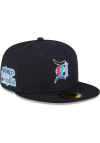Main image for New Era Detroit Tigers Mens Navy Blue Polarlights 59FIFTY Fitted Hat