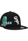 Main image for New Era Chicago White Sox Mens Black Stateview 59FIFTY Fitted Hat