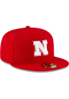 Main image for Nebraska Cornhuskers New Era Basic 59FIFTY Fitted Hat - Red