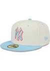 Main image for New Era New York Yankees Mens White 2T Color Pack 59FIFTY Fitted Hat