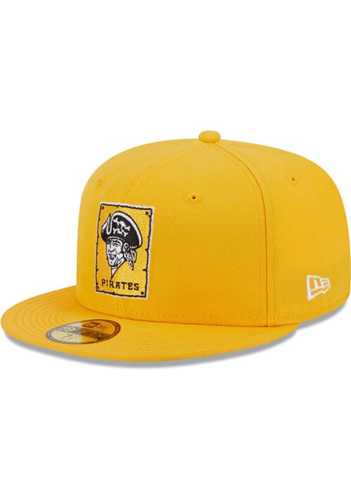 New Era Pittsburgh Pirates Mens Gold Patch 59FIFTY Fitted Hat