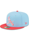 Main image for New Era St Louis Cardinals Mens Light Blue 2T Color Pack 59FIFTY Fitted Hat
