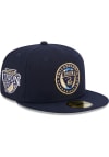 Main image for New Era Philadelphia Union Mens Navy Blue Patch 59FIFTY Fitted Hat