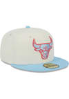Main image for New Era Chicago Bulls Mens White 2T Color Pack 59FIFTY Fitted Hat