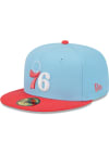 Main image for New Era Philadelphia 76ers Mens Light Blue 2T Color Pack 59FIFTY Fitted Hat
