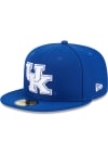 Main image for New Era Kentucky Wildcats Mens Blue Patch 59FIFTY Fitted Hat