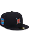 Main image for New Era Detroit Tigers Mens Navy Blue 2023 Fathers Day 59FIFTY Fitted Hat