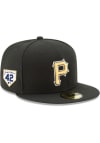 Main image for New Era Pittsburgh Pirates Mens Black 2023 Jackie Robinson Day 59FIFTY Fitted Hat
