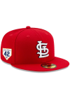 Main image for New Era St Louis Cardinals Mens Red 2023 Jackie Robinson Day 59FIFTY Fitted Hat