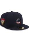 Main image for New Era Chicago Cubs Mens Navy Blue 2023 4th of July 59FIFTY Fitted Hat