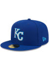 Main image for New Era Kansas City Royals Mens Blue Monocamo 59FIFTY Fitted Hat