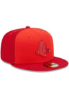 Main image for New Era Boston Red Sox Mens Red Tri Tone Team 59FIFTY Fitted Hat