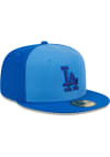 Main image for New Era Los Angeles Dodgers Mens Blue Tri Tone Team 59FIFTY Fitted Hat