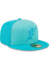 Main image for New Era Miami Marlins Mens Green Tri Tone Team 59FIFTY Fitted Hat