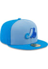 Main image for New Era Montreal Expos Mens Blue Tri Tone Team 59FIFTY Fitted Hat
