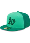 Main image for New Era Oakland Athletics Mens Green Tri Tone Team 59FIFTY Fitted Hat