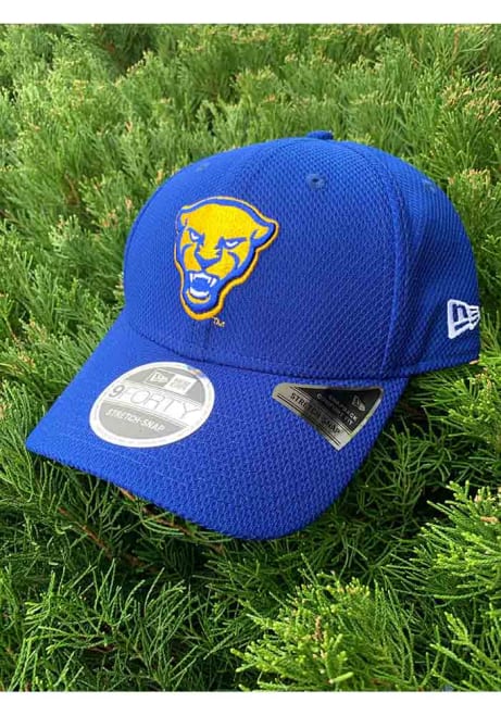 New Era Blue Pitt Panthers Stretch Logo 9FORTY Adjustable Hat