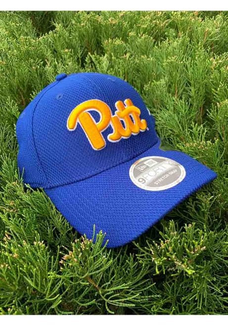 New Era Blue Pitt Panthers Stretch Snap Wordmark 9FORTY Adjustable Hat