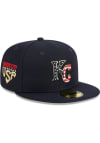 Main image for New Era Kansas City Royals Mens Navy Blue 2023 4th of July 59FIFTY Fitted Hat