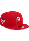 Main image for New Era Pittsburgh Pirates Mens Red 2023 4th of July 59FIFTY Fitted Hat