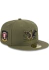 Main image for New Era Wichita Wind Surge Mens Olive 2023 Armed Forces Weekend 59FIFTY Fitted Hat