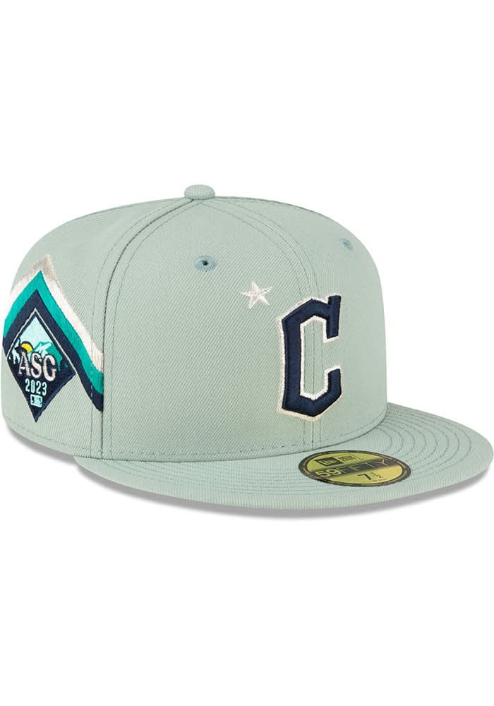 Outlet NEW ERA CLEVELAND GUARDIANS CHROME GREEN UV 59FIFTY HAT SIZE 7 1/2