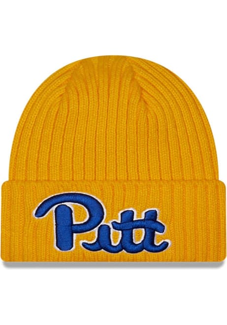 Pitt Panthers New Era JR Core Classic Youth Knit Hat - Yellow