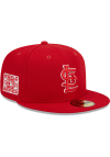 Main image for New Era St Louis Cardinals Mens Red Evergreen Side Patch 59FIFTY Fitted Hat
