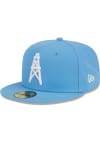 Main image for New Era Houston Oilers Mens Light Blue Evergreen Basic 59FIFTY Fitted Hat