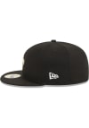Main image for New Era New Orleans Saints Mens Black Evergreen Team Color Side Patch 59FIFTY Fitted Hat