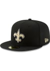 Main image for New Era New Orleans Saints Mens Black Primary logo Basic 59FIFTY Fitted Hat