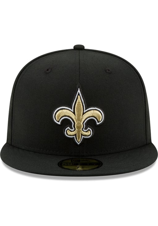 New Era New Orleans Saints Mens Black Primary logo Basic 59FIFTY Fitted Hat