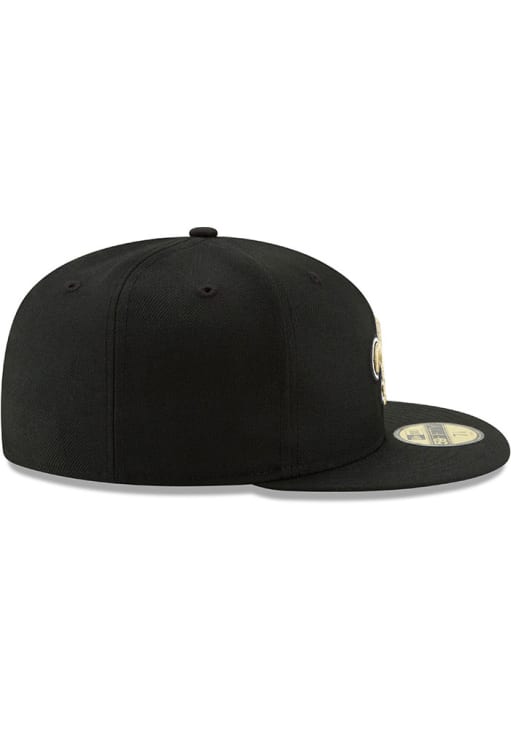 New Era New Orleans Saints Mens Black Primary logo Basic 59FIFTY Fitted Hat