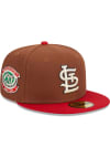 Main image for New Era St Louis Cardinals Mens Brown Harvest Side Patch 59FIFTY Fitted Hat