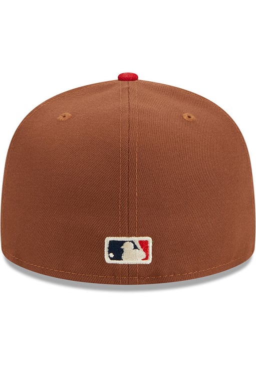 New Era St Louis Cardinals Mens Brown Harvest Side Patch 59FIFTY Fitted Hat