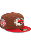 Main image for New Era Kansas City Chiefs Mens Brown Harvest Side Patch 59FIFTY Fitted Hat