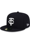 Main image for New Era Minnesota Twins Mens Navy Blue Alt TC AC 59FIFTY Fitted Hat