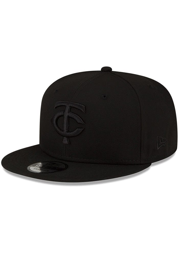 Minnesota Twins New Era BLACK Tonal TC Basic 9FIFTY Snapback Hat