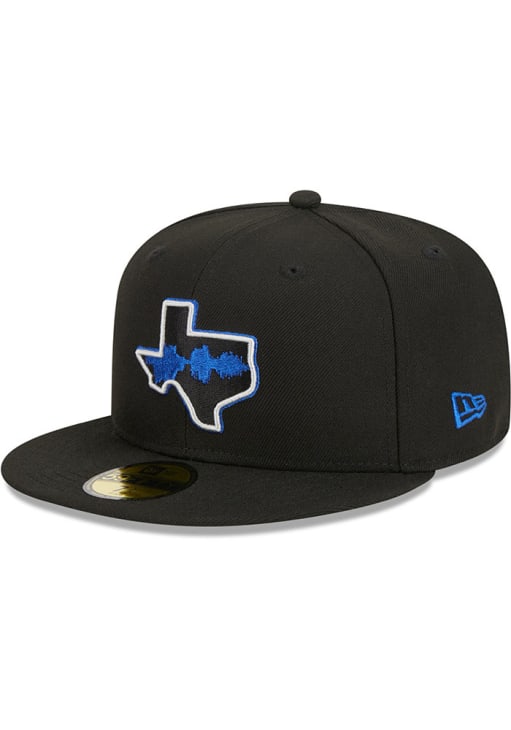 New Era Dallas Mavericks Mens Black 2023 City Edition 59FIFTY Fitted Hat