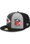 Main image for New Era Kansas City Chiefs Mens Grey 2023 Sideline CW 59FIFTY Fitted Hat
