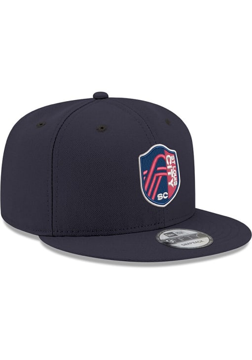 New Era St Louis City SC Navy Blue Primary Crest 9FIFTY Mens Snapback Hat