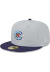 Main image for New Era Chicago Cubs Mens Grey Metallic City 59FIFTY Fitted Hat
